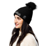 Classic Motorsports Logo Columbia Pom-Pom Beanie (Black)