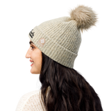 Classic Motorsports Logo Columbia Pom-Pom Beanie (Chalk)