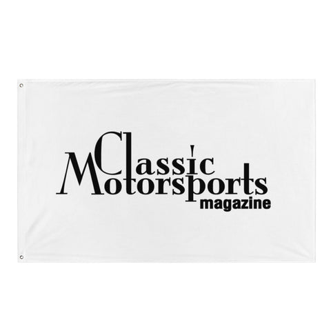 Classic Motorsports Logo Flag (White)