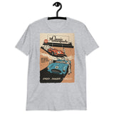 "Speed... Danger... Thrills!" Vintage Racing Front-Print Unisex T-Shirt