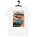 "Speed... Danger... Thrills!" Vintage Racing Front-Print Unisex T-Shirt